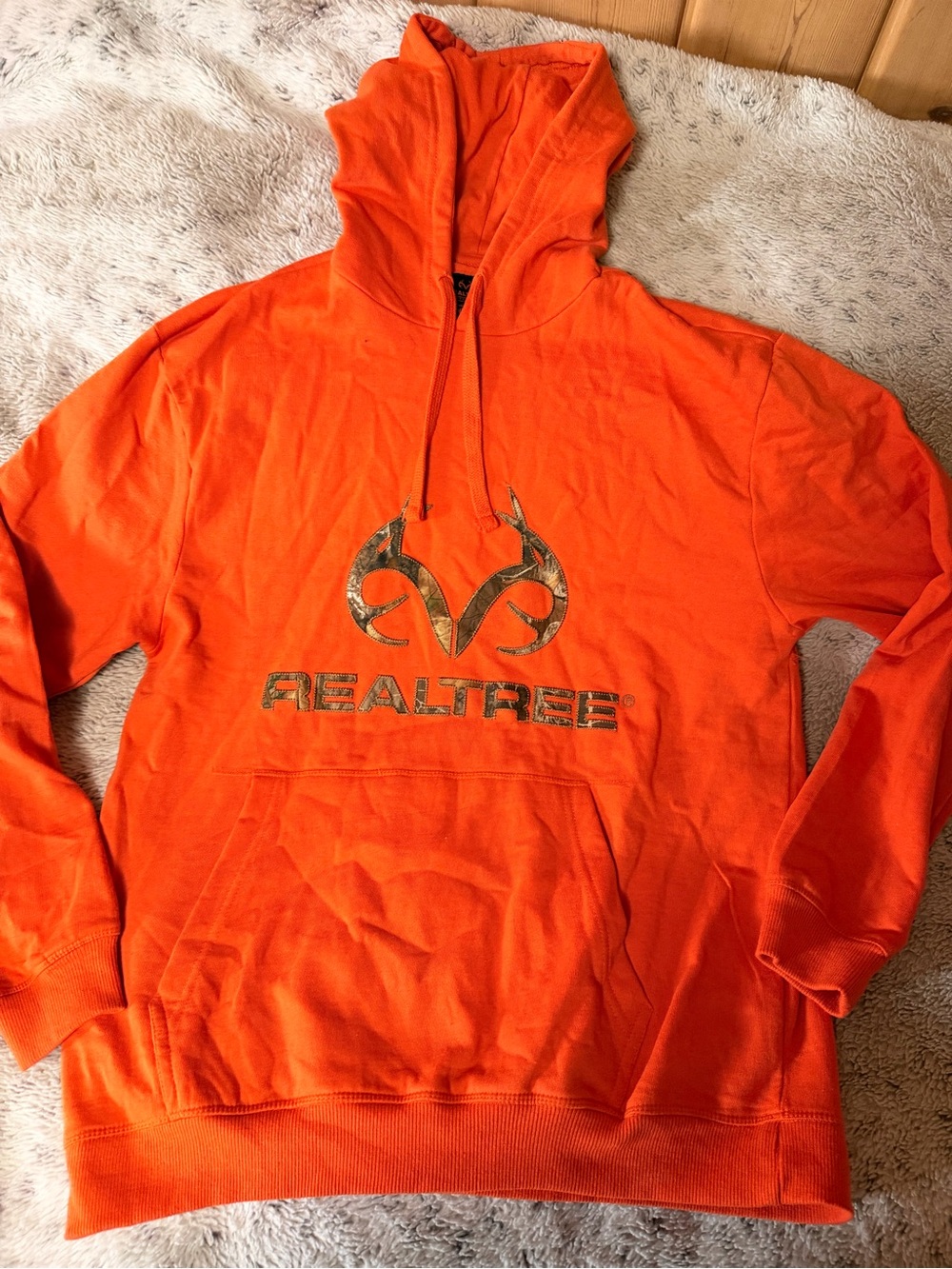 Realtree Blaze Orange Logo Hooded Sweatshirt